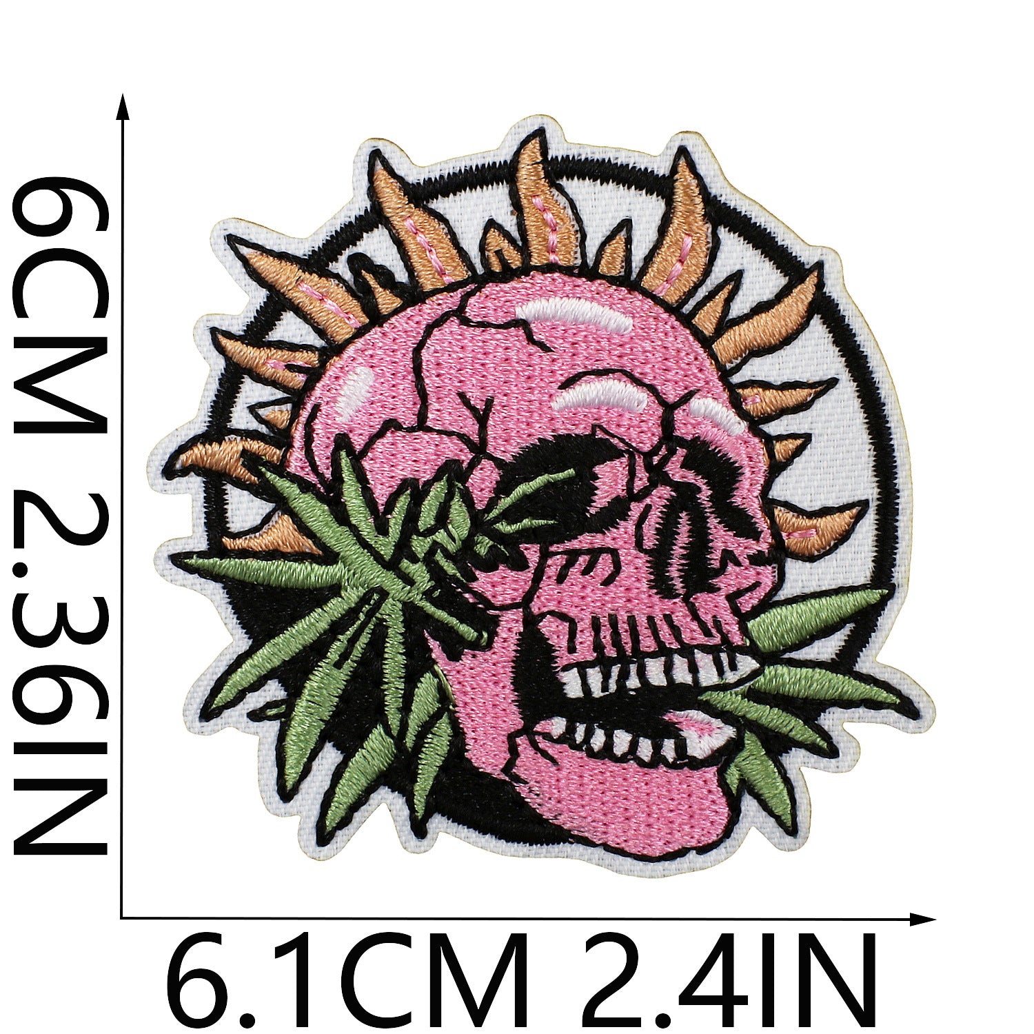 Wholesale Christmas hat embroidered fabric patch